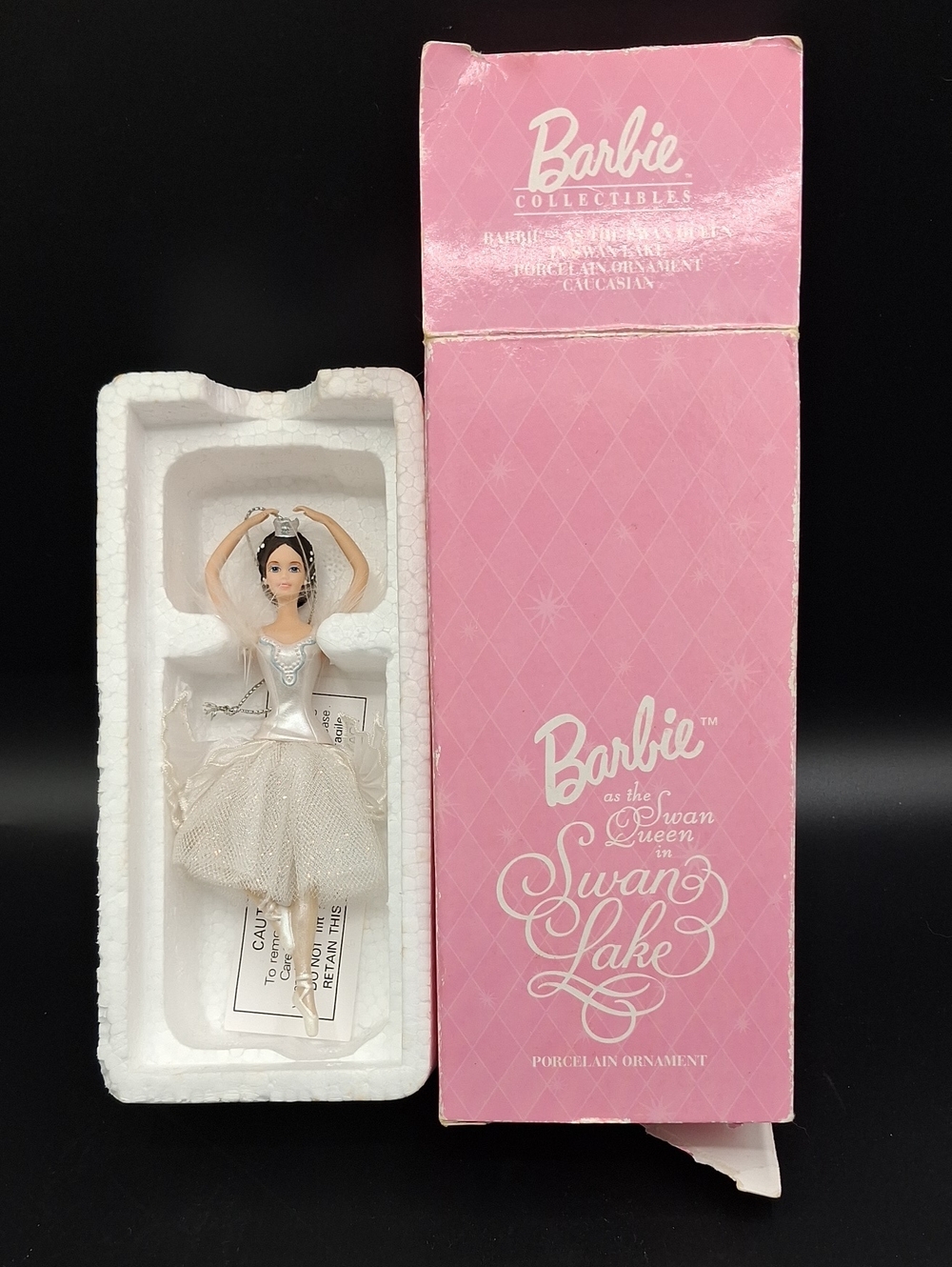 Barbie Swan Queen Porcelain Ornament - 1998